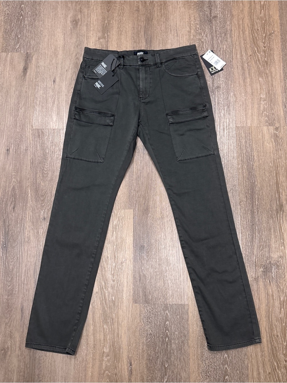 Paige Dylan Cargo Pants Mens 32 Slim Fit Vintage Ash Gray Bloomingdales NEW